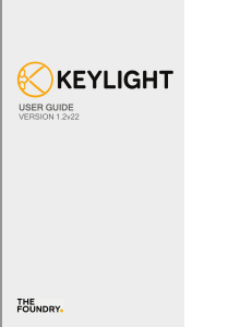 Keylight 1.2 After Effects - User Guide