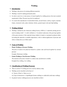 Welding Processes: Types, Techniques, and Applications