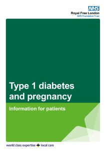 (Final) Type 1 diabetes and pregnancy