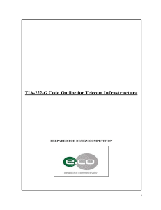 TIA-222-G Telecom Infrastructure Code Outline