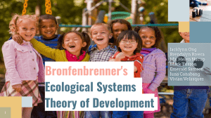 Bronfenbrenner's Ecological Systems Theory of Development