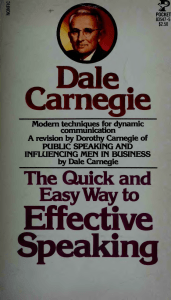 Dorothy Carnegie - The Quick and Easy Way to Effective Speaking-Pocket (1979)
