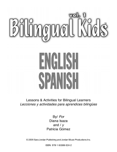 Isaza, Diana Gómez, Patricia - Bilingual Kids  English-Spanish Vol. 1