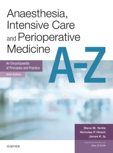 Anaesthesia and Intensive Care A-Z E-Book FRCA