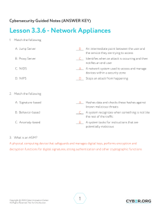 3.3.6 - Network Appliances - Guided Notes Answers