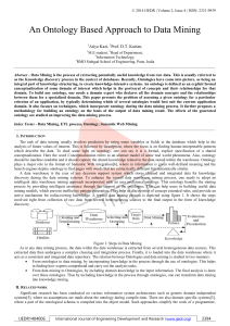 An Ontology Based Approach to Data Minin