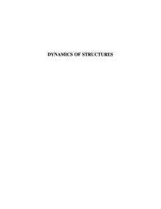 Dynamics of Structures - Anil K Chopra