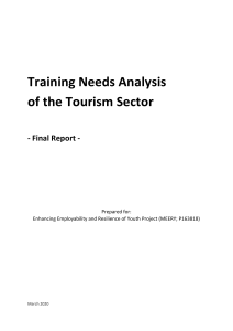 Tourism Training Needs Analysis - Maldives