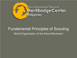 FUNDAMENTALS OF SCOUTING