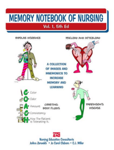 Memory Notebook Nursing 