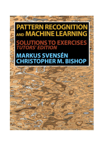 Pattern Recognition & Machine Learning Solutions Manual