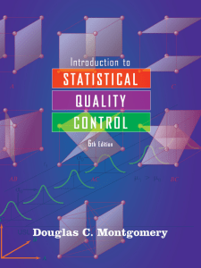 Douglas C Montgomery - Statistical quality control   a modern introduction (2009-2008, John Wiley )