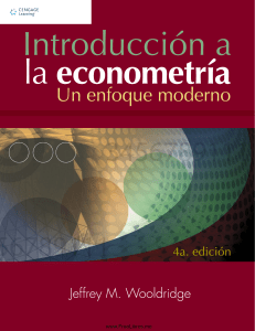 Introduccion A La Econometria - 4edi Wooldridge