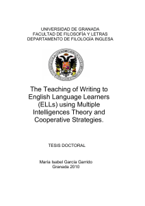The Teaching of Writing to English Language Learners