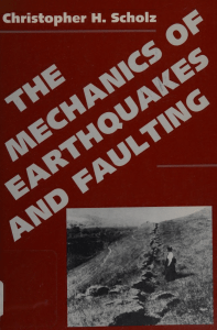 The mechanics of earthquakes and faulting