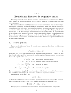 Ecuaciones diferenciales 2° Orden