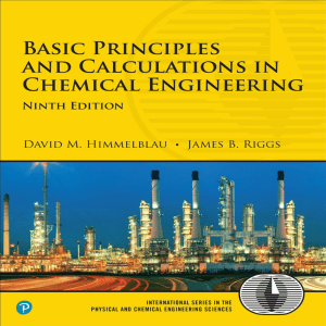 (International Series in the Physical and Chemical Engineering Sciences) David Himmelblau, James Riggs - Basic Principles and Calculations in Chemical Engineering-Pearson (2022)