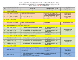 Update  JADWAL MTQ KOTA BALIKPAPAN 2023-1