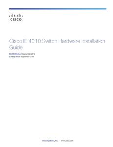 ie4010 Cisco installation Guide