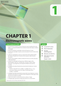 Chapter 1- Electromagnetic Waves