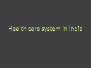 Health care system in India