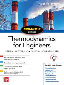 (Schaum's Outlines) Merle C. Potter, Craig W. Somerton - Schaum's Outline Of Thermodynamics For Engineers-McGraw Hill (2020)