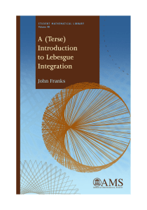 A (terse) introduction to Lebesgue integration ( PDFDrive )