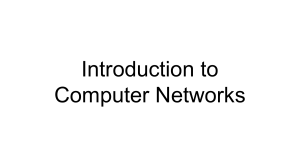 Lecture 09 - Computer Networks