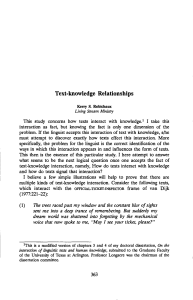 Robichaux K., Text-Knowledge Relationships OCR