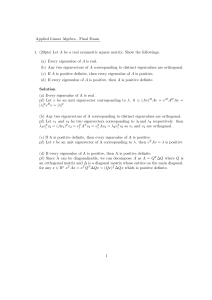 linear algebra solution