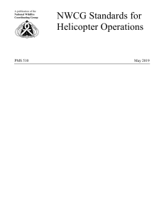 NWCG Standards for Helicopter Operations