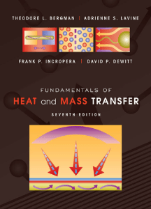 Fundamentals of Heat and Mass Transfer Textbook