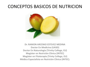 1. CONCEPTOS BASICOS DE NUTRICION