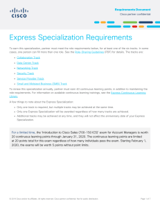 express-specialization-requirements