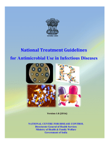 Antibiotic treatment national guidelines