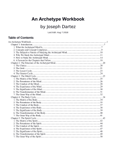 An Archetype Workbook