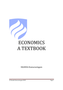 Economics Textbook by Skanda Kumarasingam