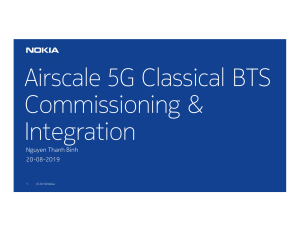 Commissioning gNB 5G Airscale English v1.2