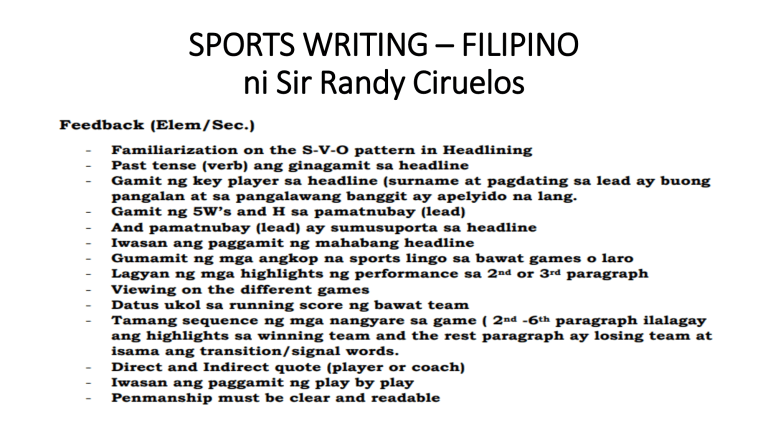 essay about sports tagalog