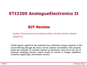 02 BJT smal-signal amplifiers