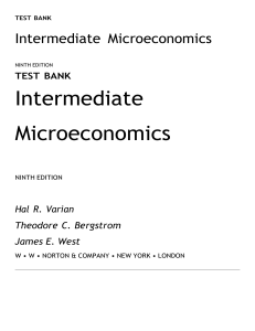 Intermediate Micreconomics Solutions 