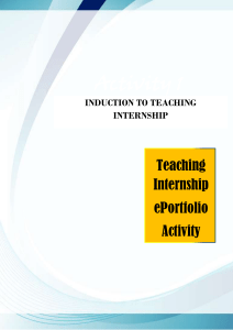 TI Activity 1 INDUCTION TO TEACHING INTERNSHIP