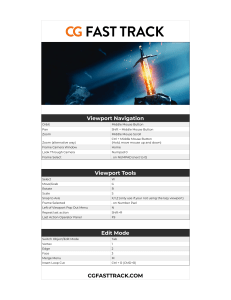 Blender Fast Track - Hotkey Cheat Sheet