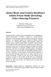 Dance Music and Creative Resilience within Prison Walls: Foucault and Panopticism in Cebu Dancing Prison Inmates