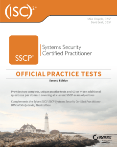 (ISC)2 SSCP Systems Security Certified Practitioner Official Practice Tests