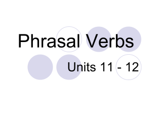 Phrasal Verbs (Nadine Acosta's conflicted copy)