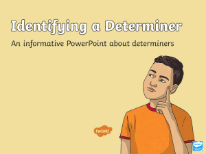 T2-E-951-Identifying-a-Determiner-Teaching-PowerPoint ver 3 1