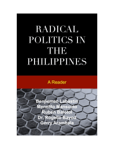 RADICAL DEMOCRACY AND POLITICS IN THE PHILIPPINES 