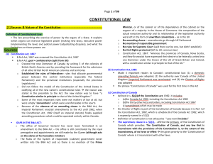 Canandian Constitution Law Notes