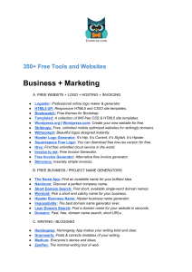 350+ Free Tools & Websites for Business, Marketing & Design